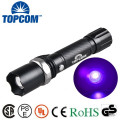 390 nm 395nm Uv 3w Ultraviolet LED Zoom Flashlight Torch Money Detector, Leak detector and Cat-Dog-Pet Urine Detector